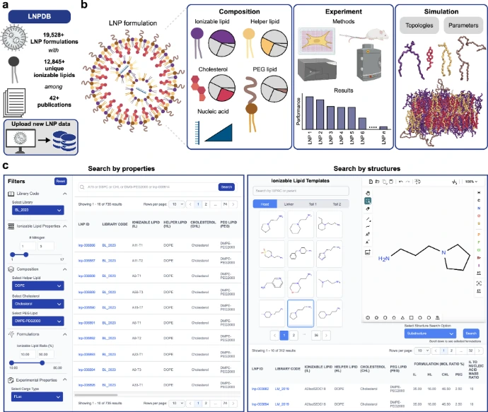 Lipid nanoparticles (LNPs) ,nucleic acid,structural and functional data